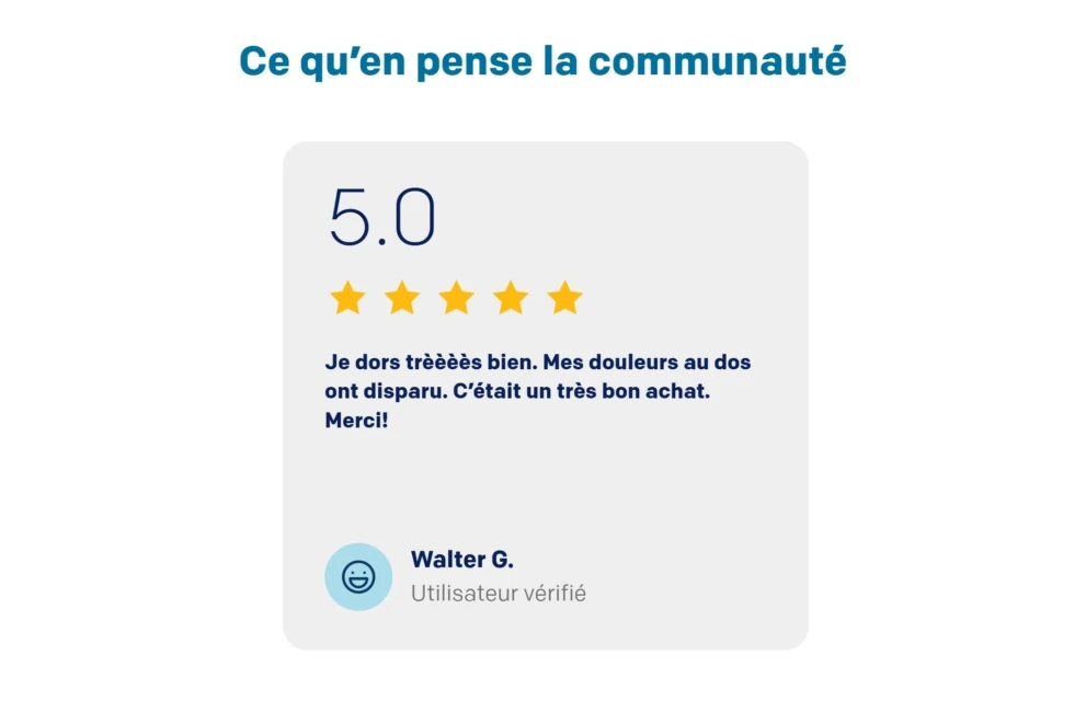 Matelas happy DOWN pour dormeurs sur le ventre