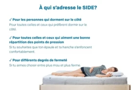 Matelas happy SIDE pour dormeurs sur le côté