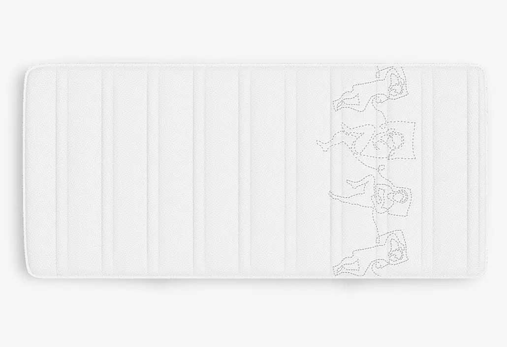 Matratze für Rückenschläfer (Ansicht der Liegefläche)