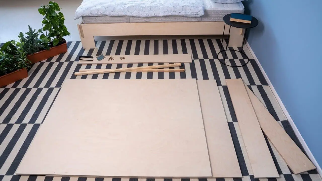 Übersicht Bauteile - happy DIY Headboard