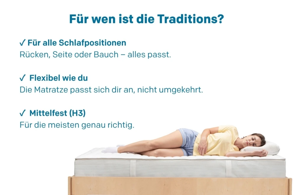 Für wen ist die Matratze happy Traditions?