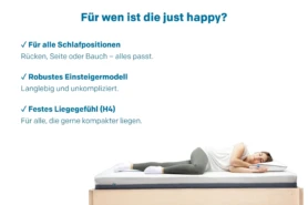 Matratze just happy